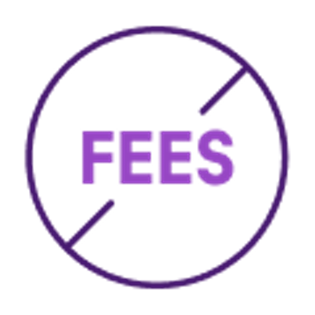 no fees -Icon 