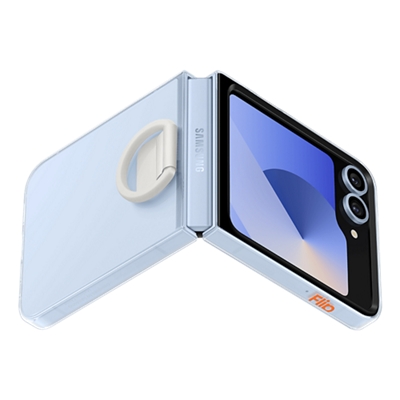 Samsung-Samsung Clear Case with Ring for Samsung Galaxy Z Flip6-slide-1